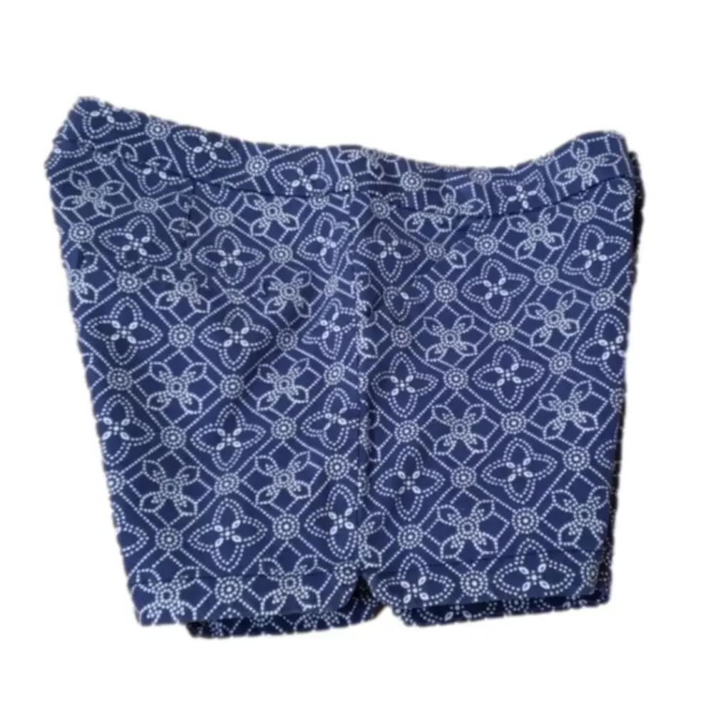 Cherokee Blue/White Print Shorts NWT